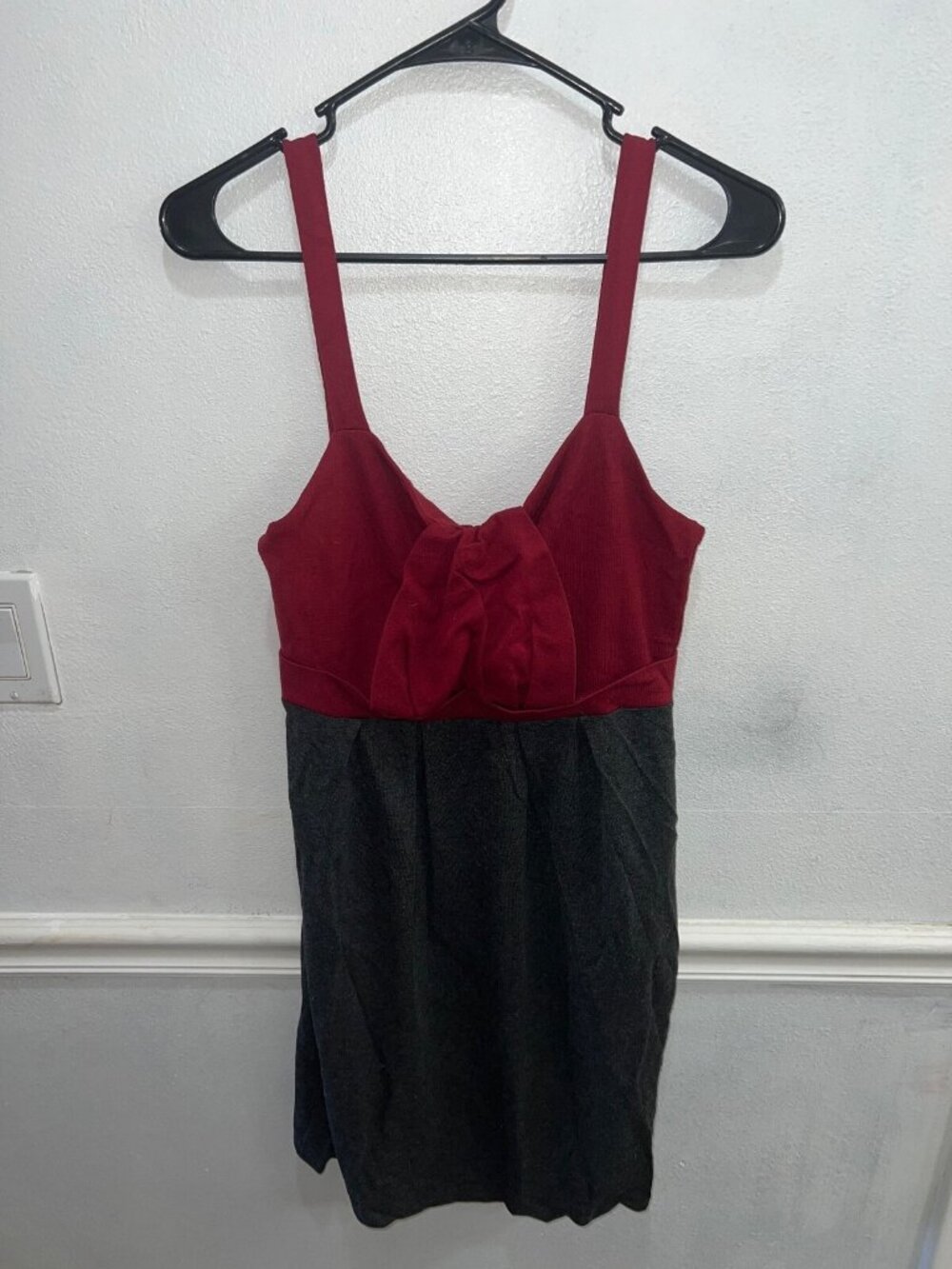 Ella Moss Women gray red Sleeveless Size M Tank Top Dress party cocktail